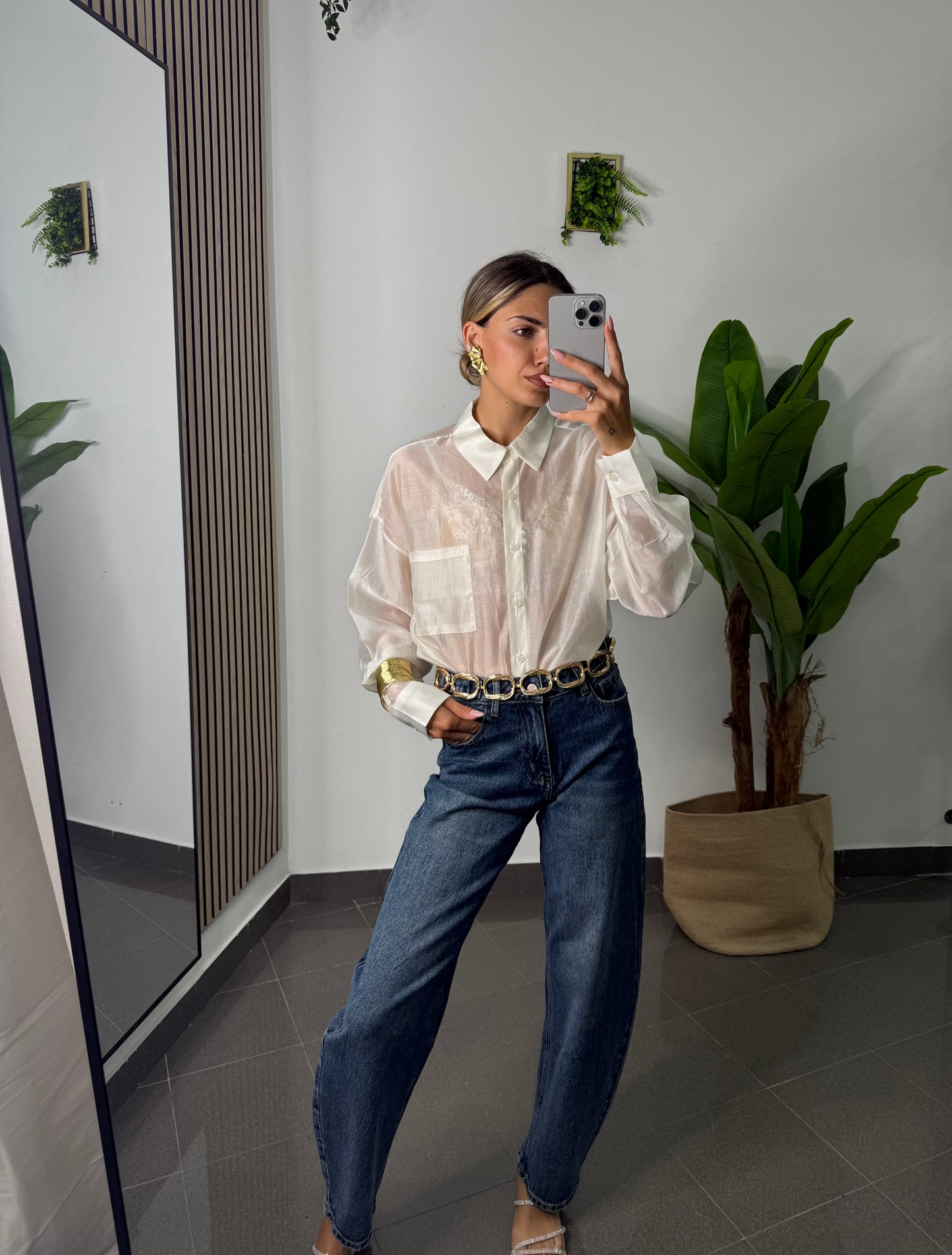 Camicia Velo Bianca