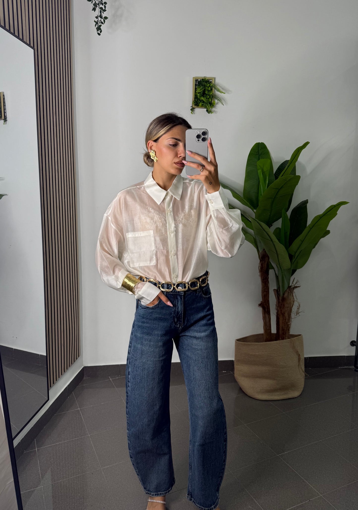 Camicia Velo Bianca