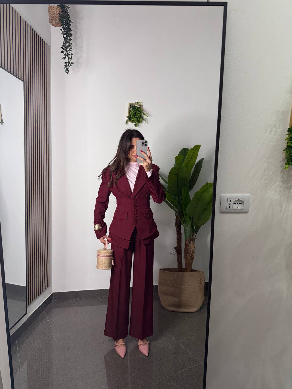 Tailleur Élite bordeaux