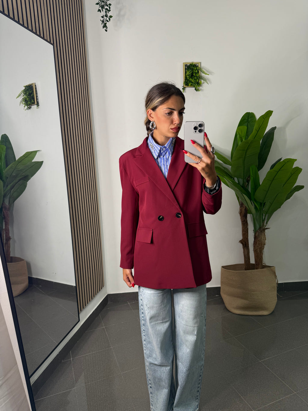 Giacca clay bordeaux