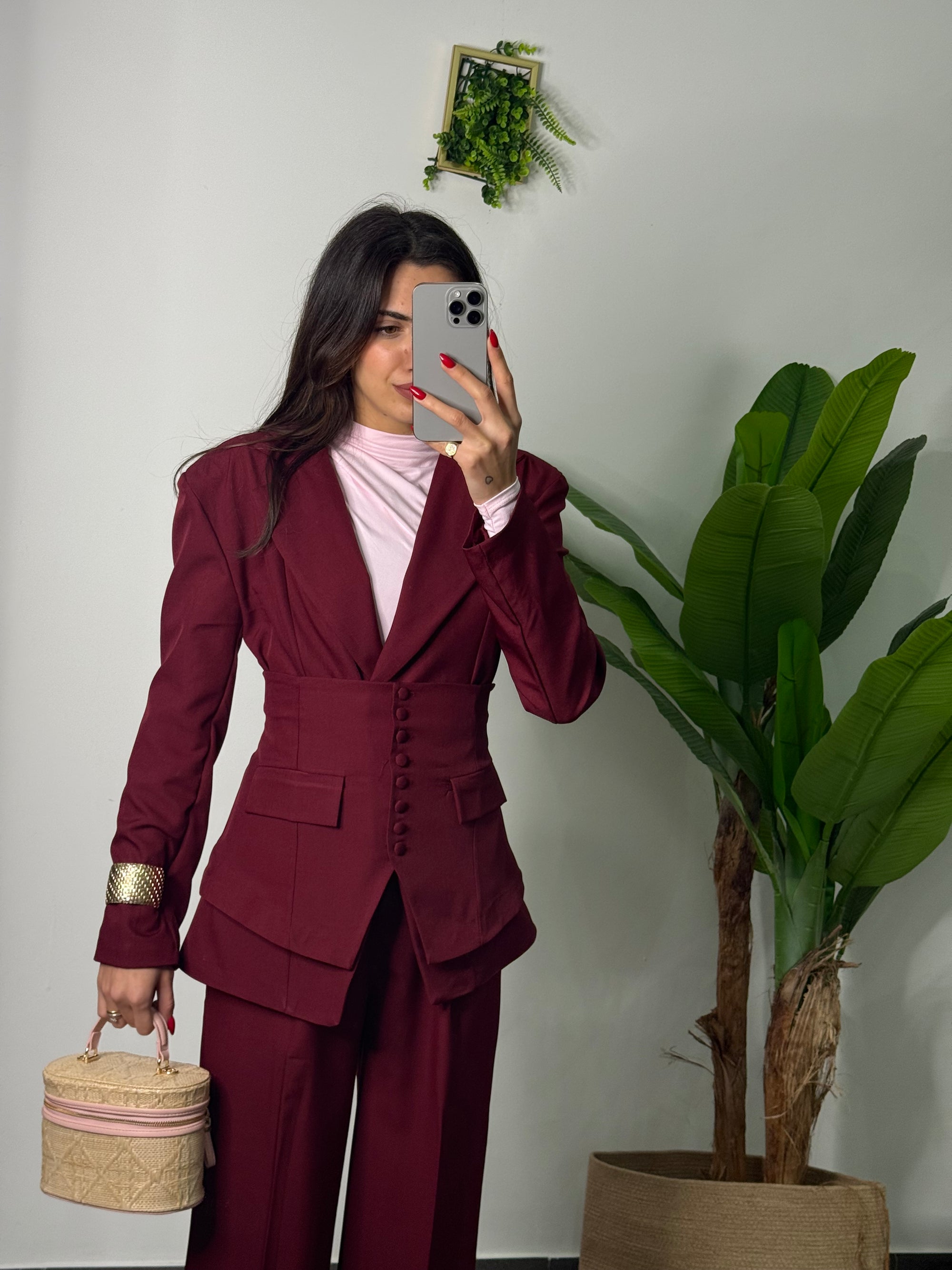 Tailleur Élite bordeaux