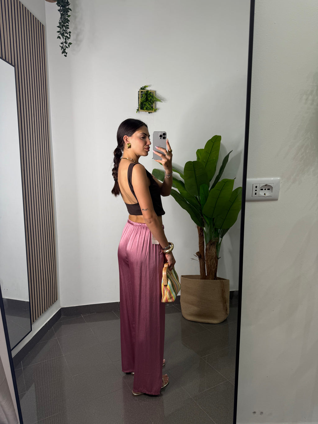 Pantalone satin Frida