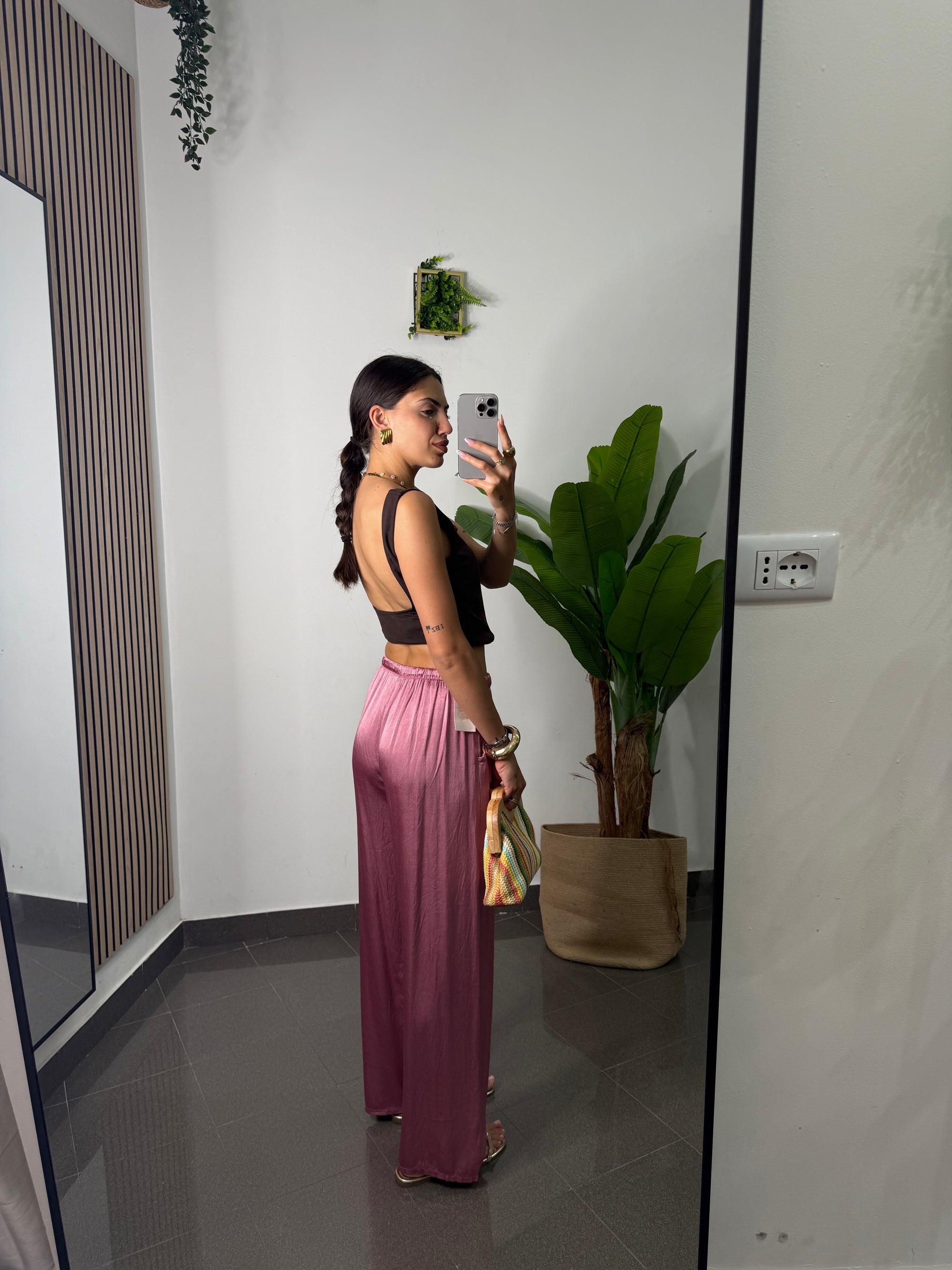 Pantalone satin Frida