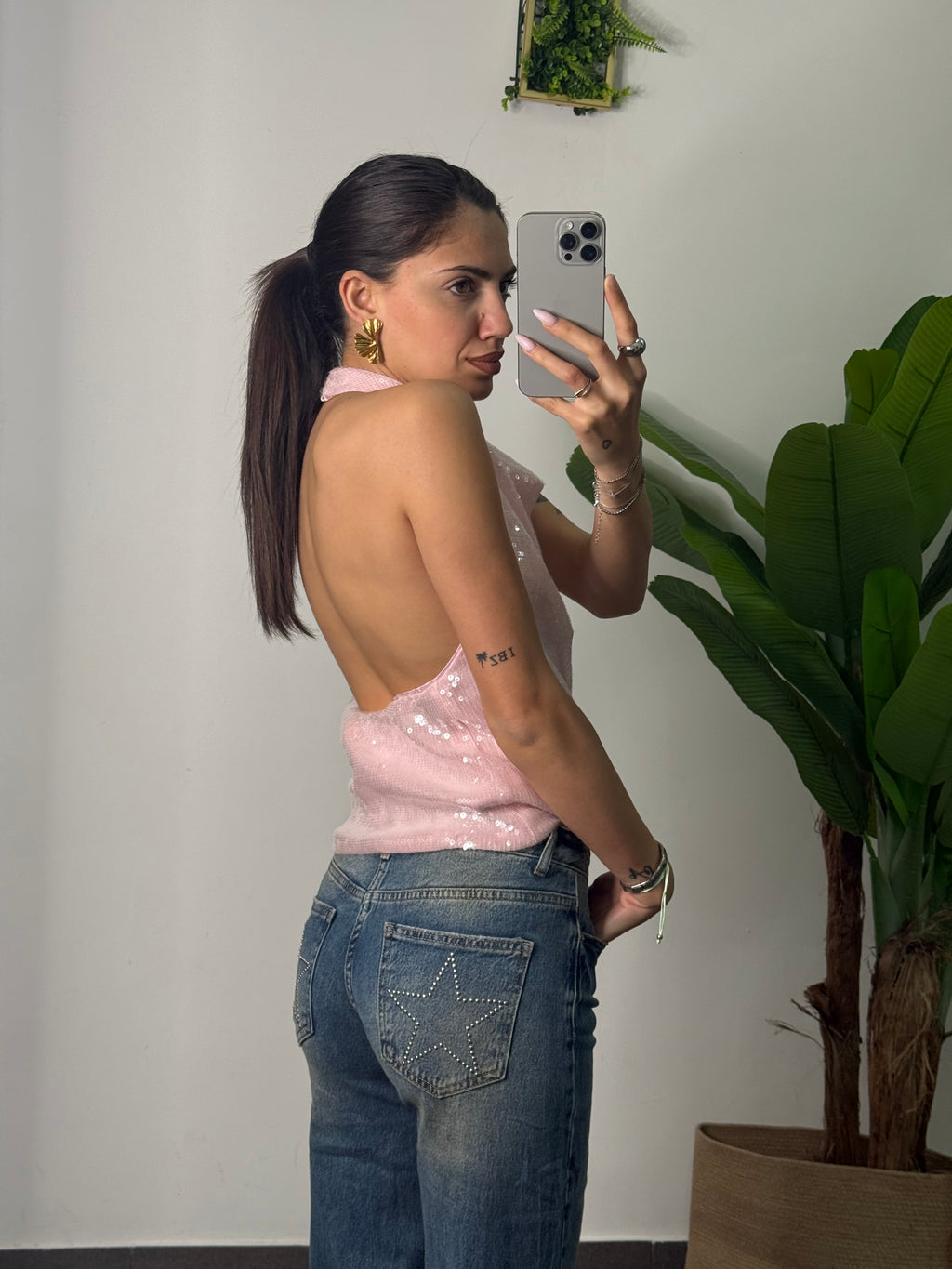 Top Lumina pink
