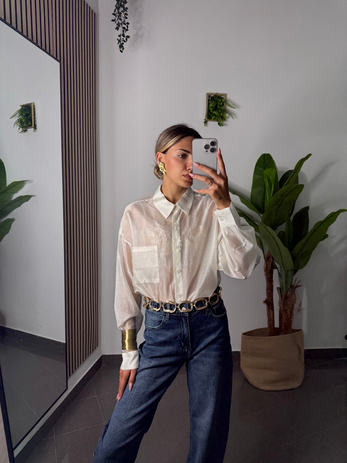 Camicia Velo Bianca