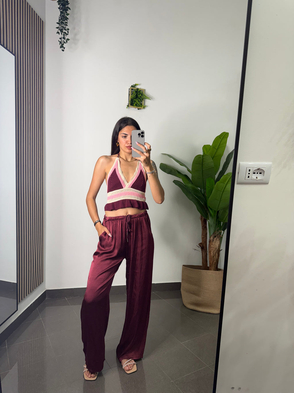 Pantalone satin Frida