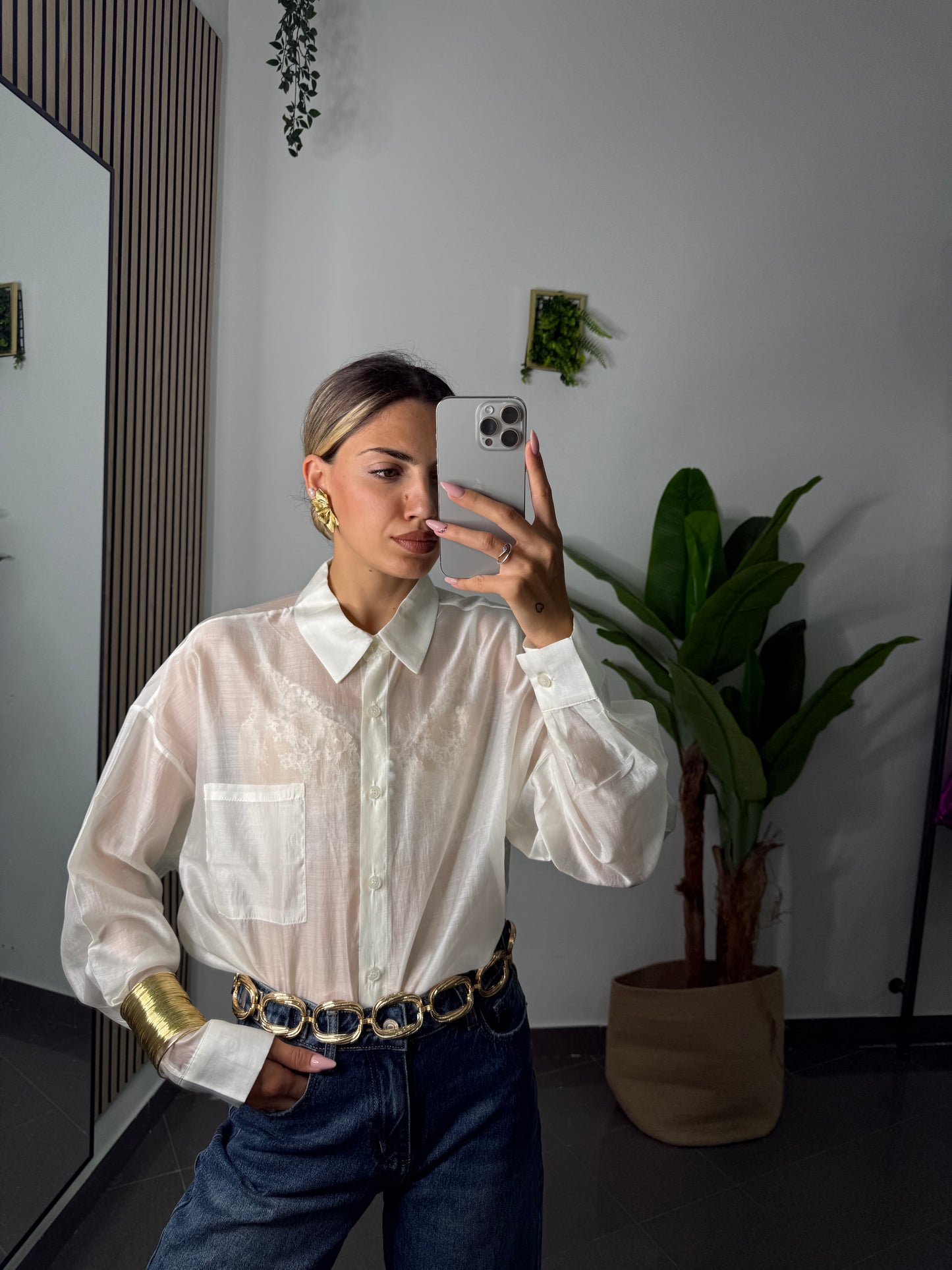 Camicia Velo Bianca