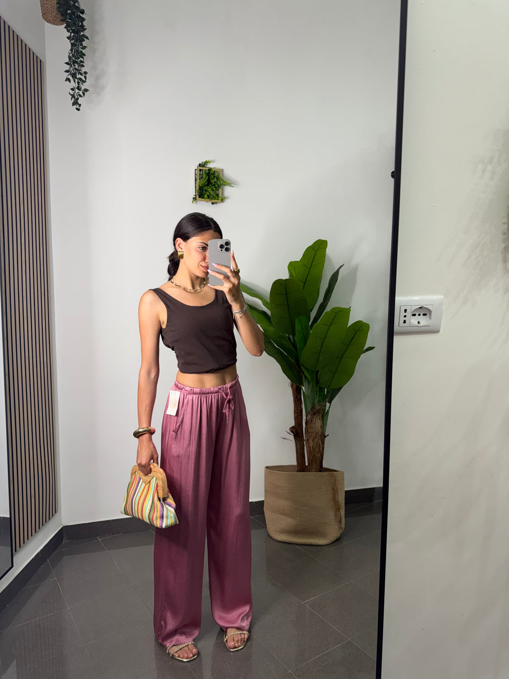 Pantalone satin Frida
