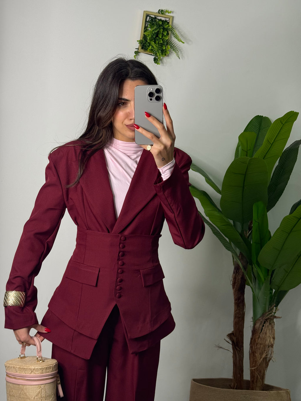 Tailleur Élite bordeaux