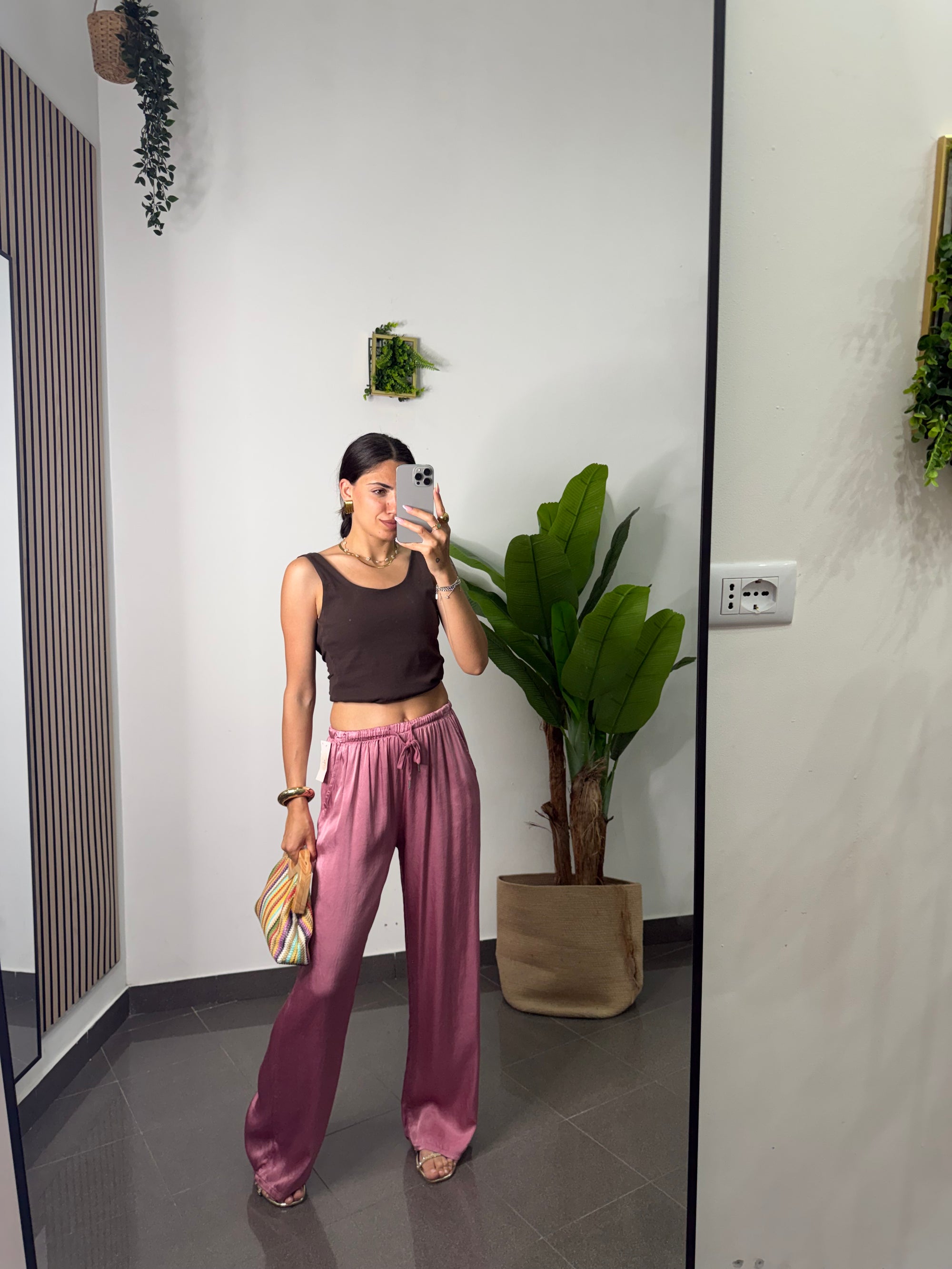 Pantalone satin Frida