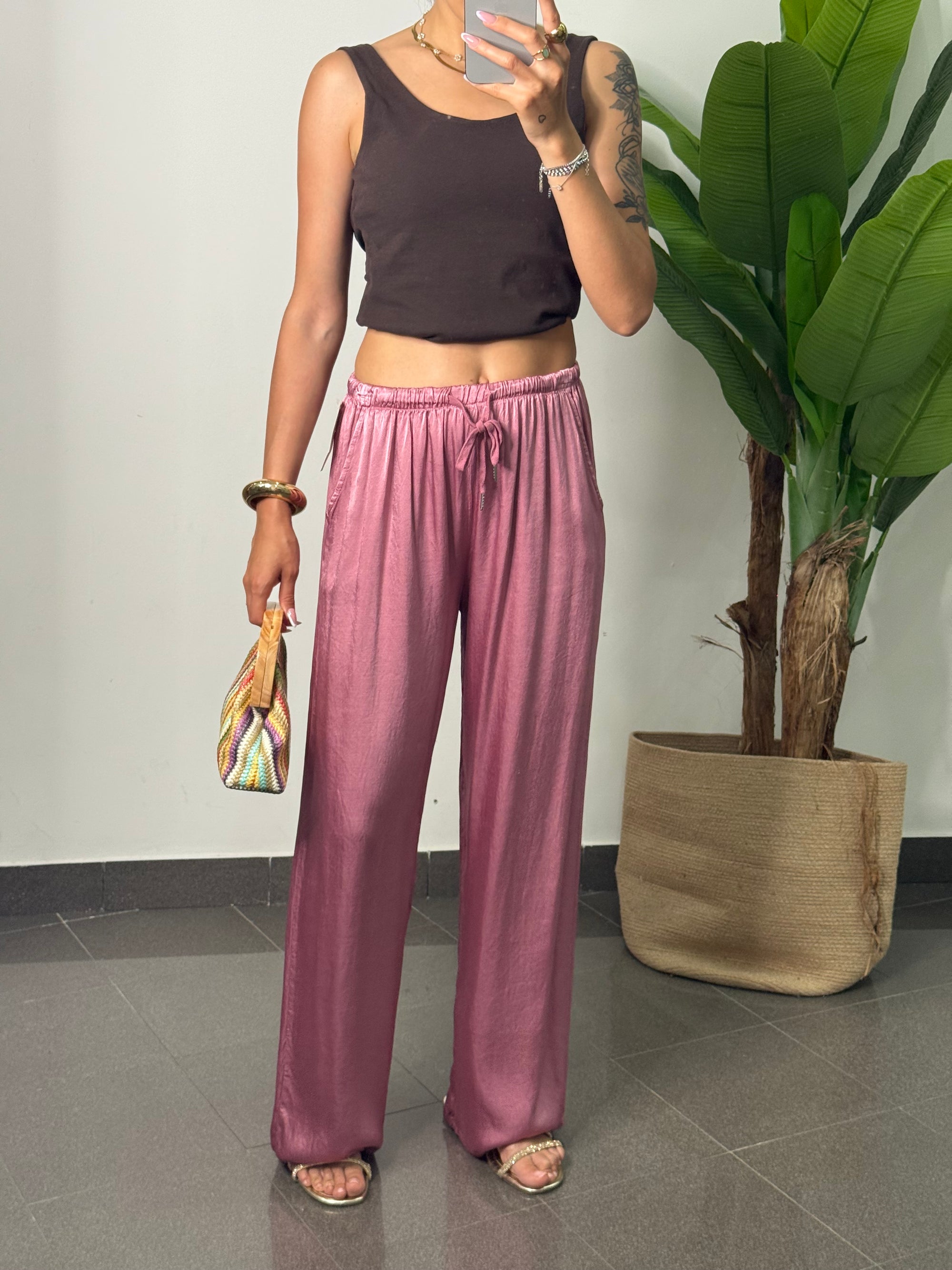 Pantalone satin Frida