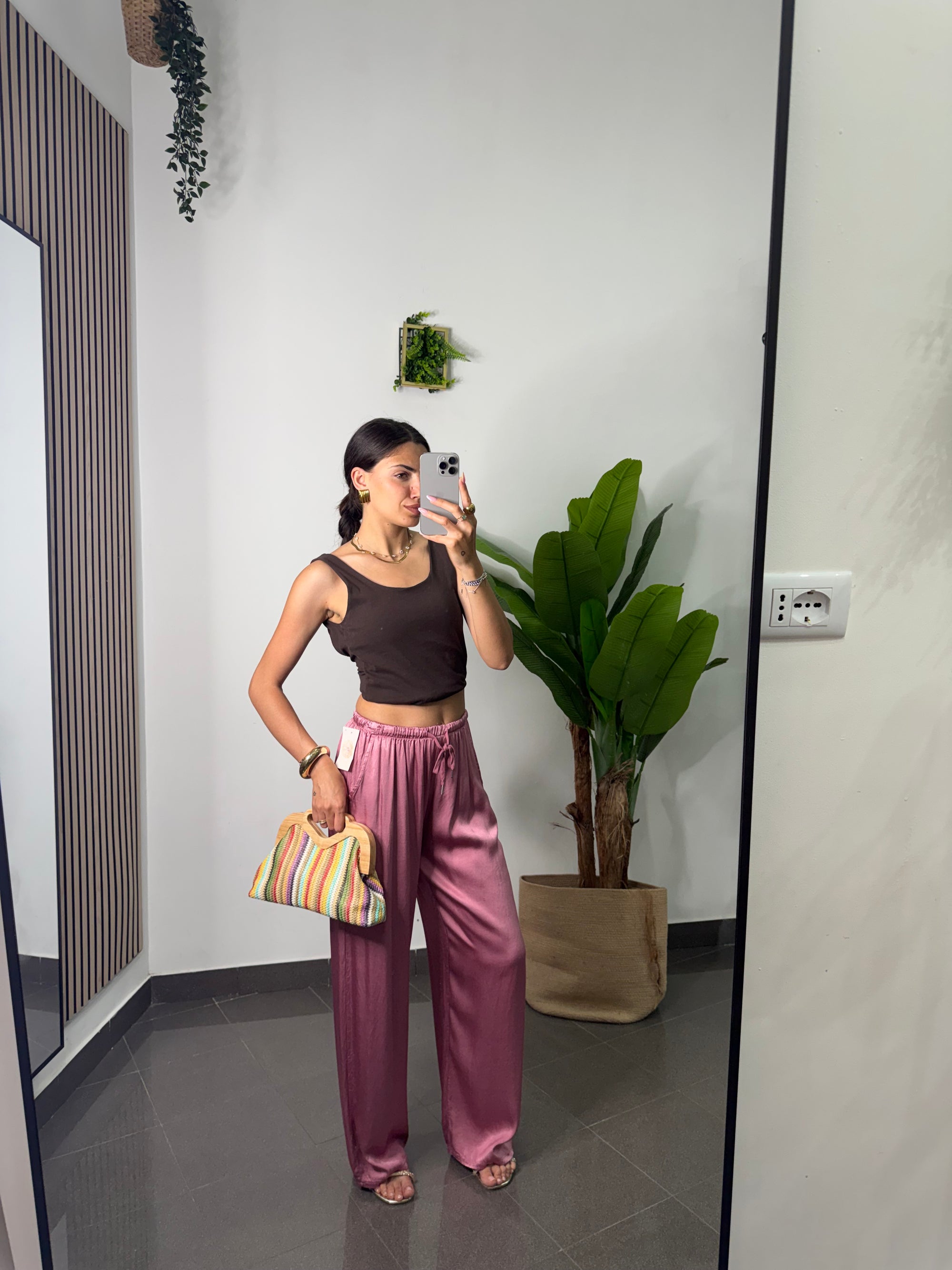 Pantalone satin Frida