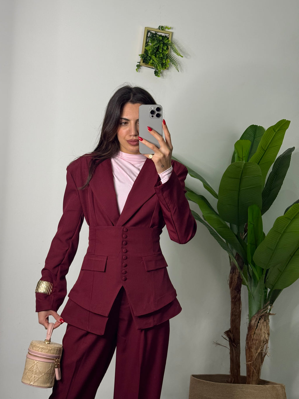 Tailleur Élite bordeaux