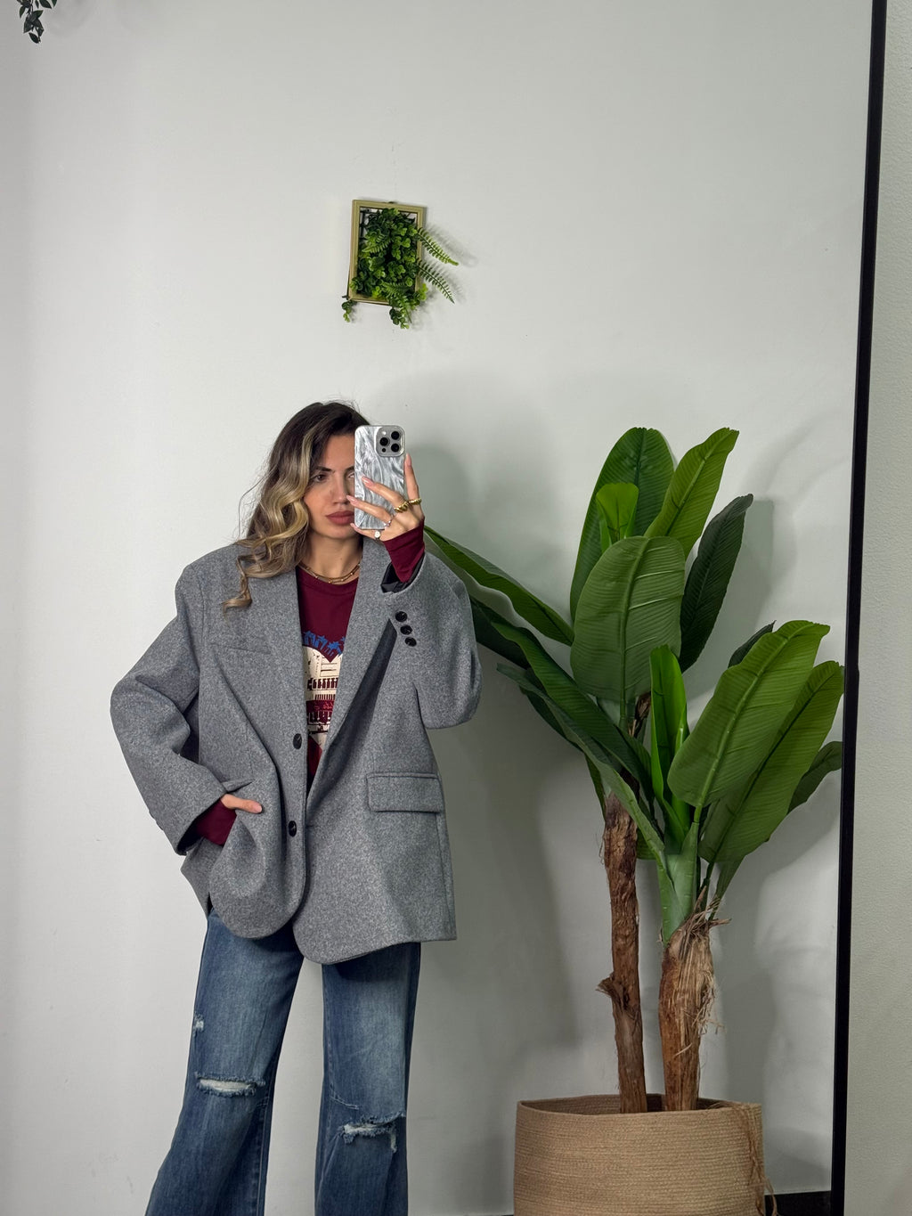 Giacca Justwest grey