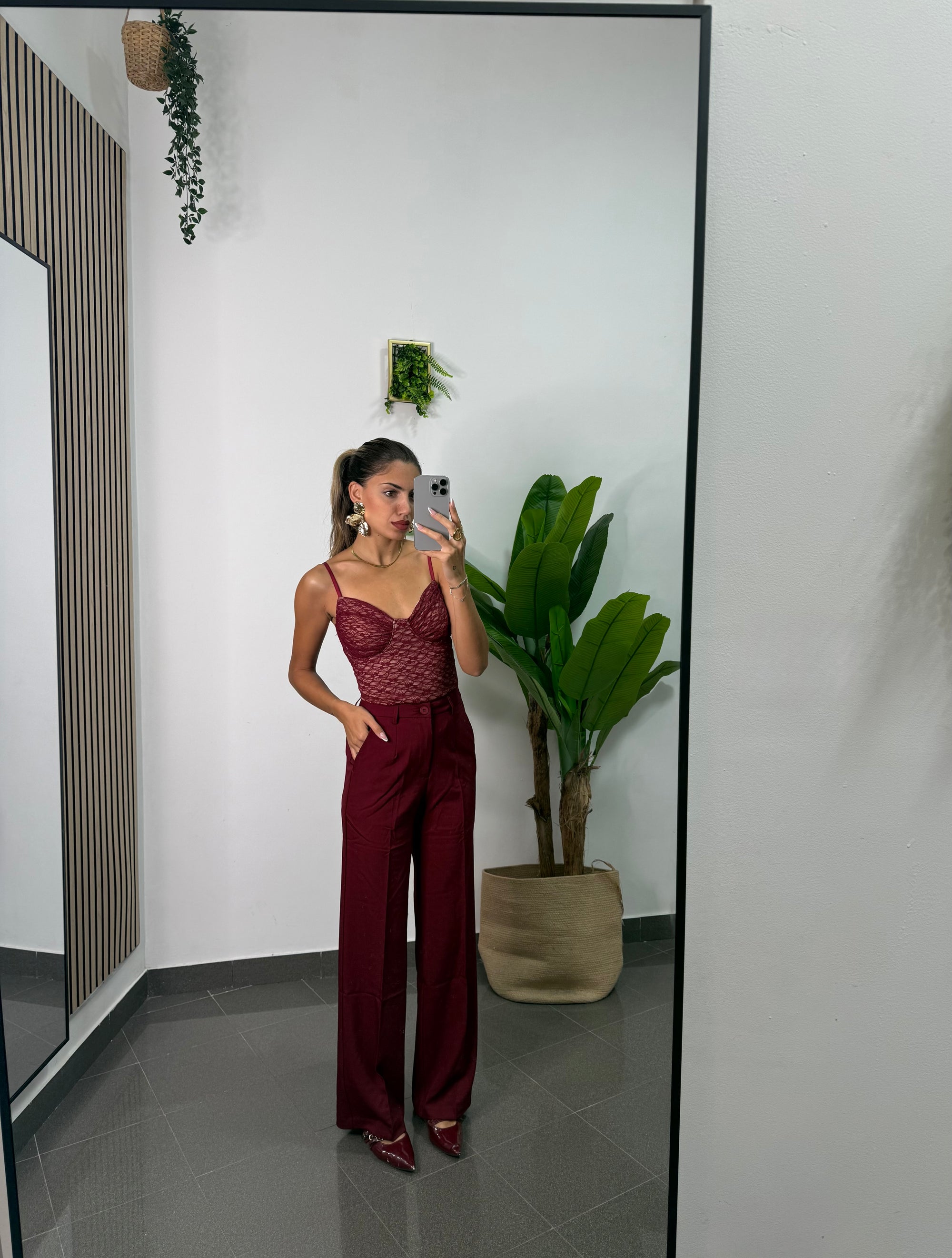 Pantalone Divine Rouge