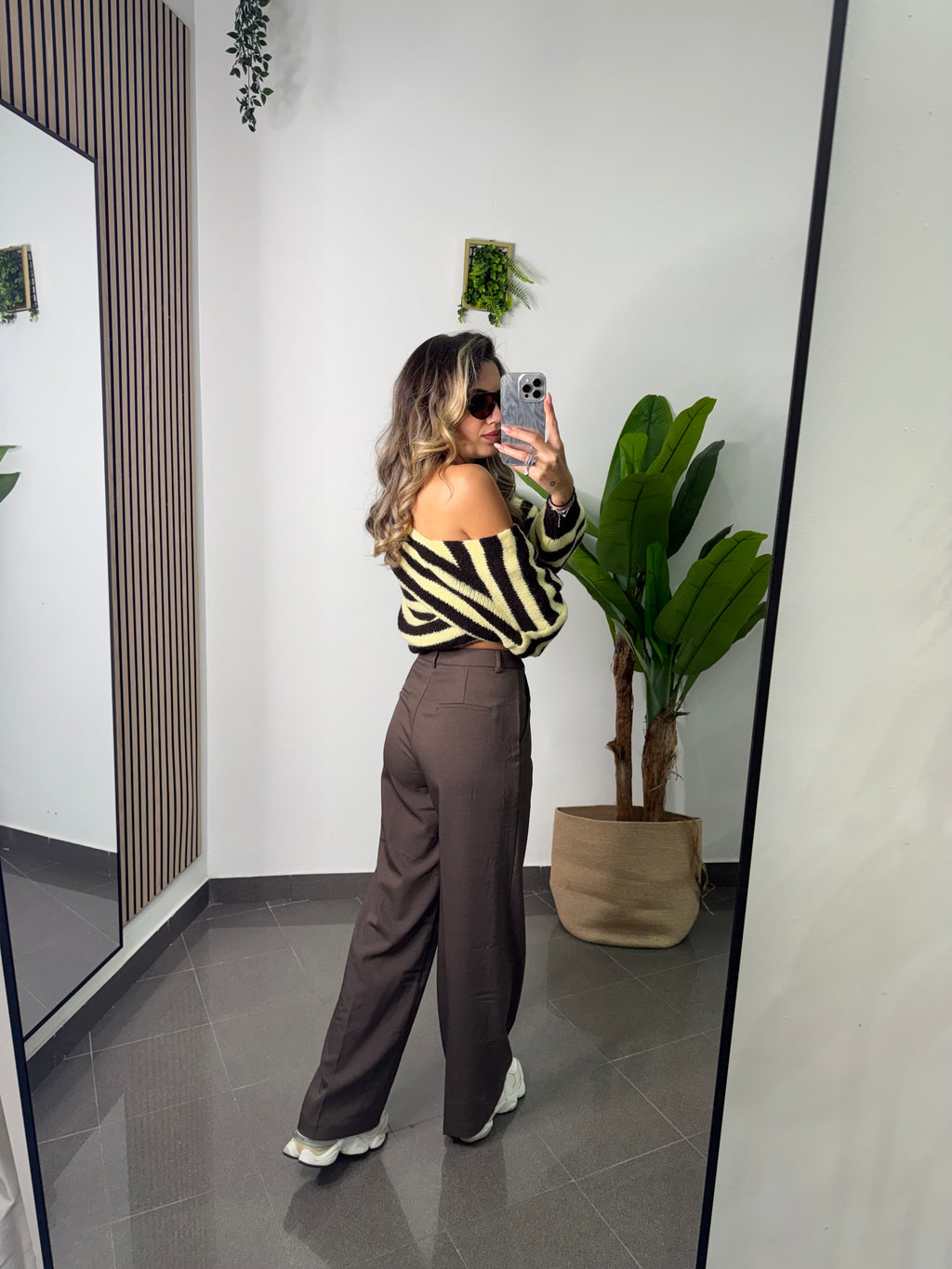 Pantalone brown chic