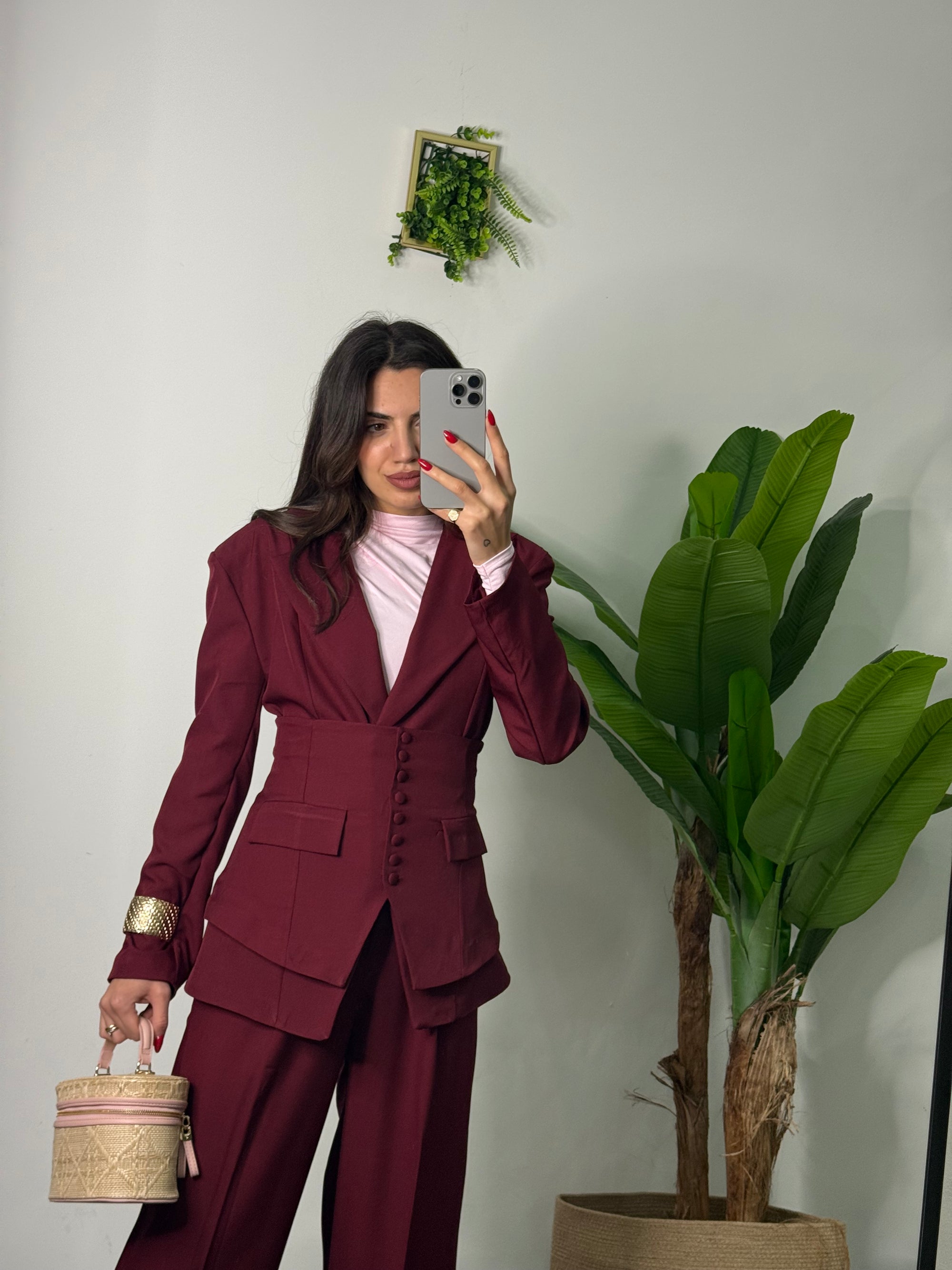 Tailleur Élite bordeaux