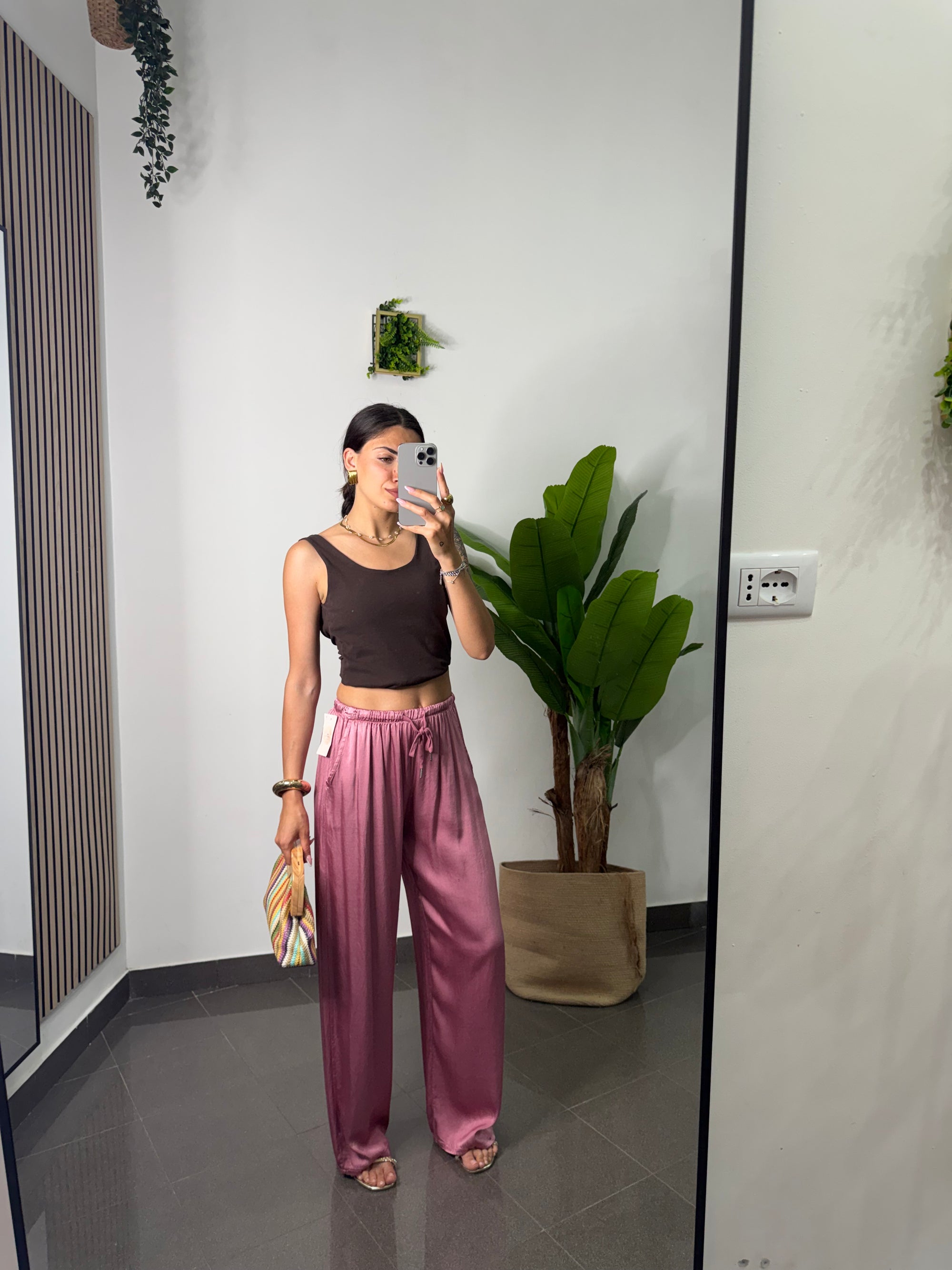 Pantalone satin Frida