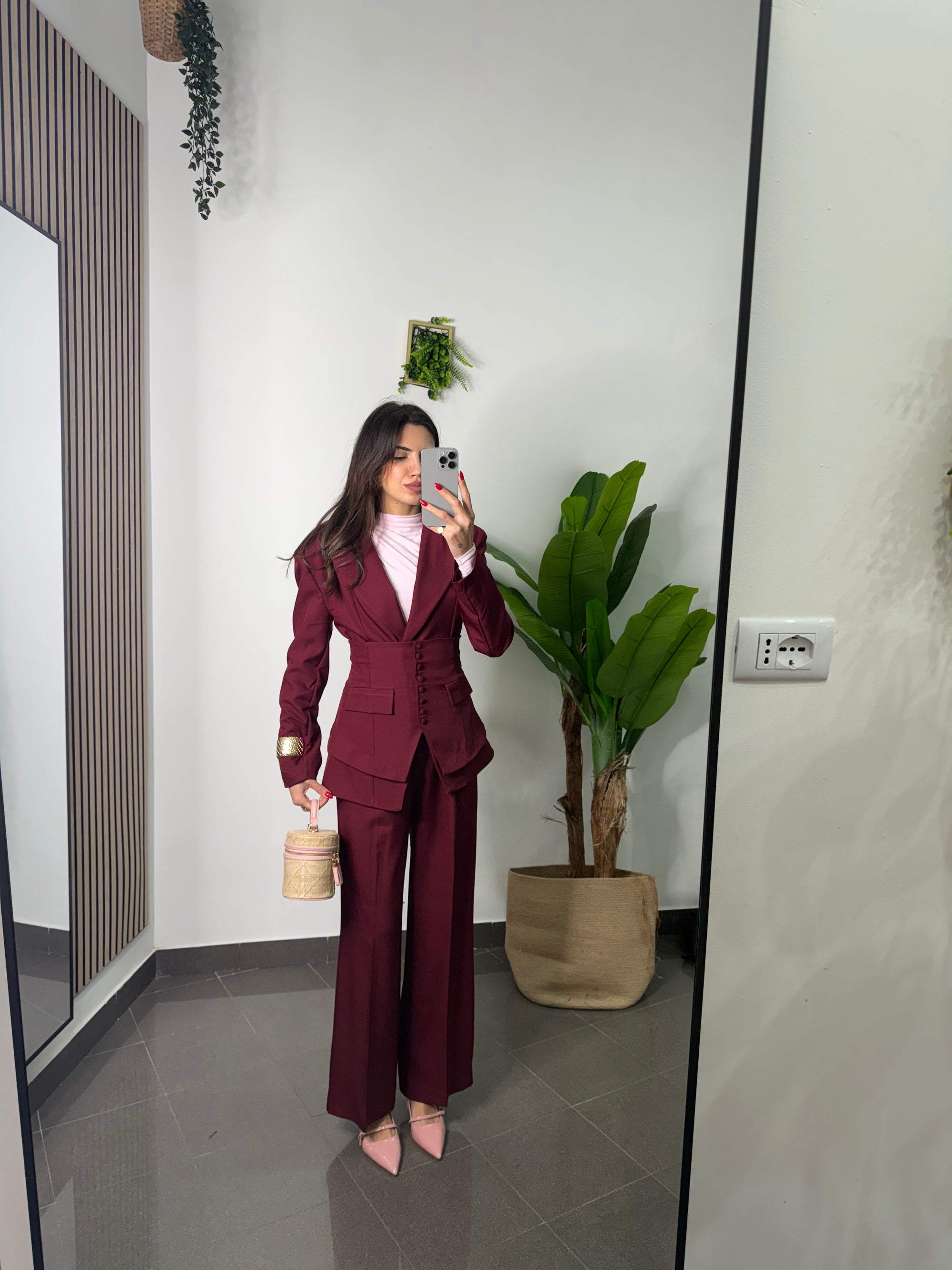 Tailleur Élite bordeaux