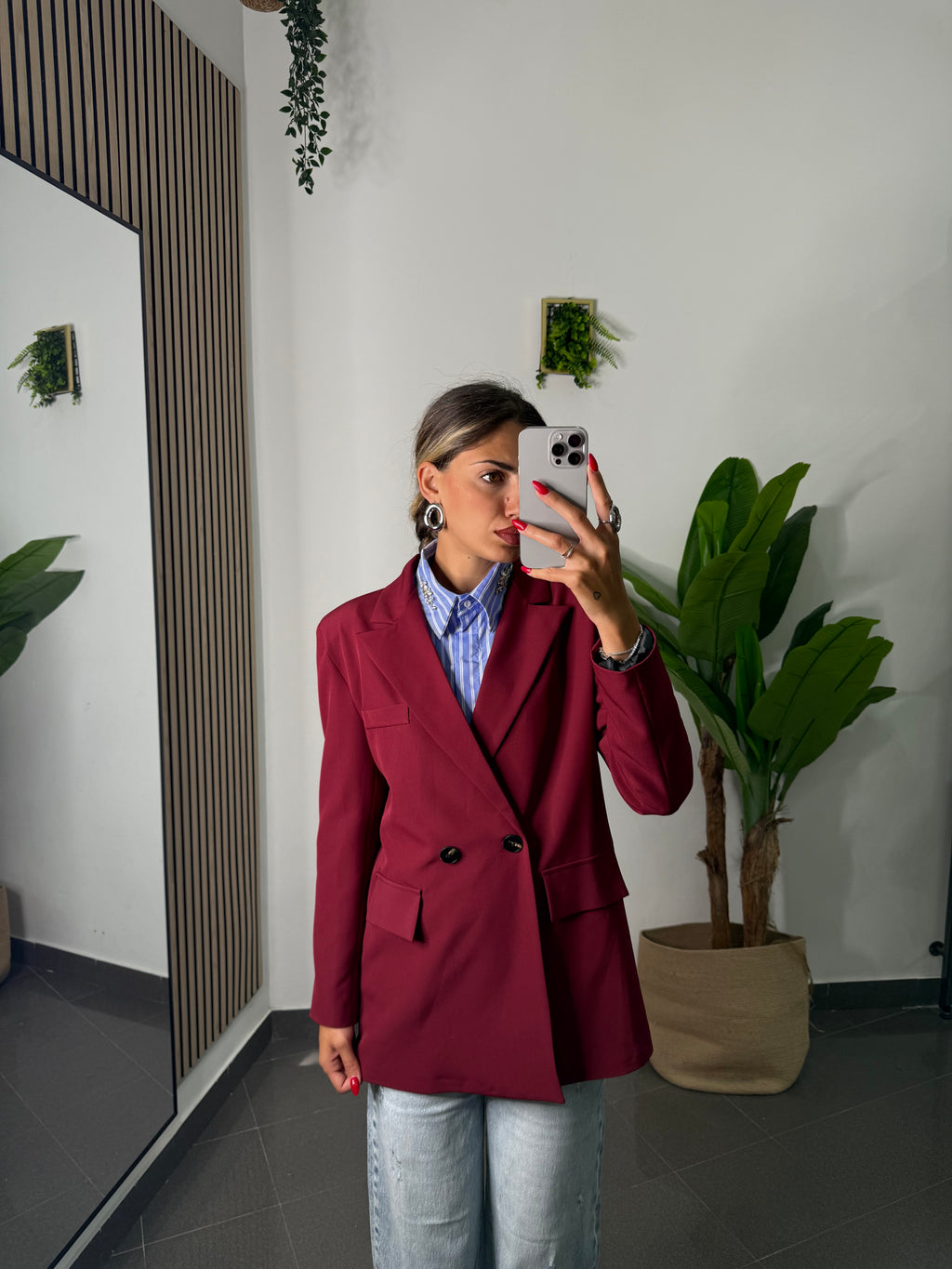 Giacca clay bordeaux