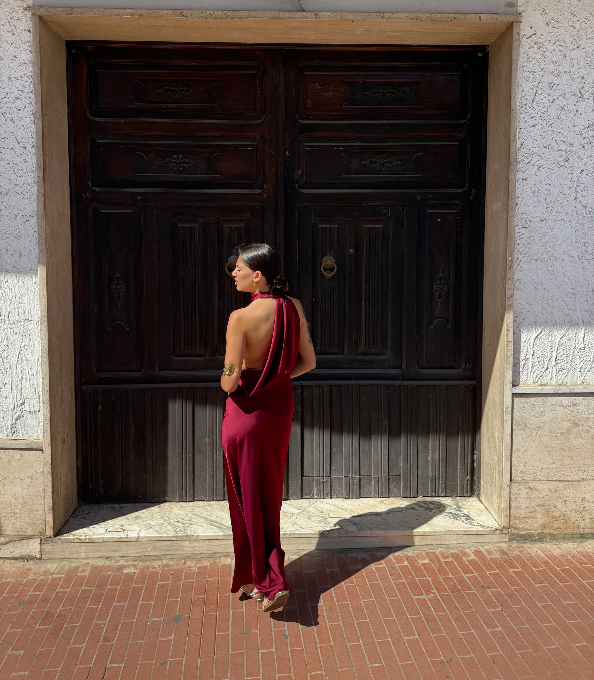 Vestito Ines bordeaux