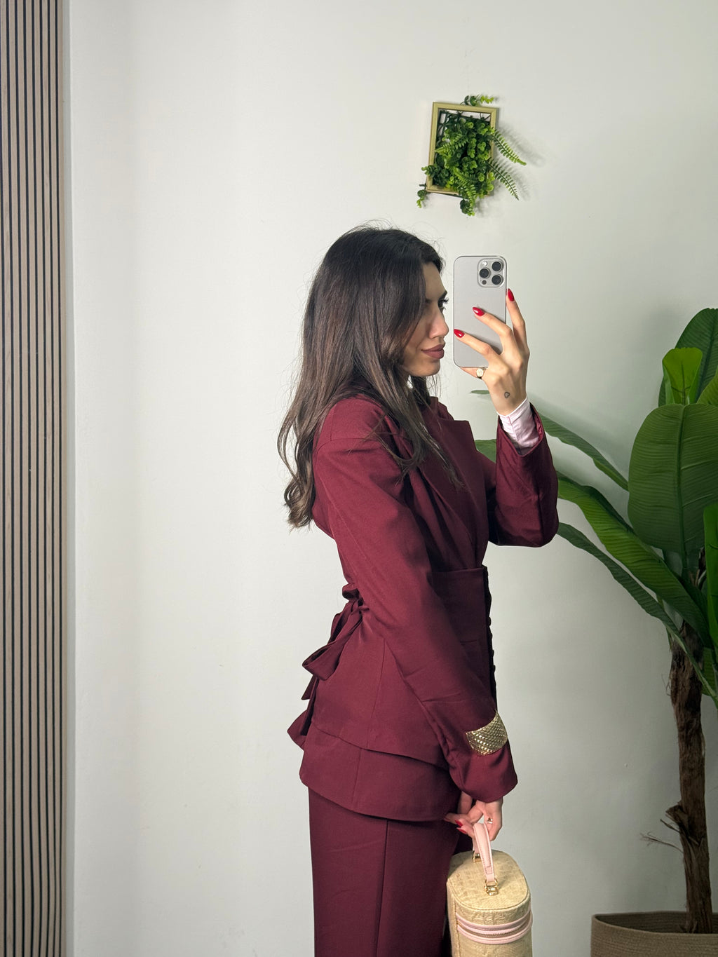 Tailleur Élite bordeaux